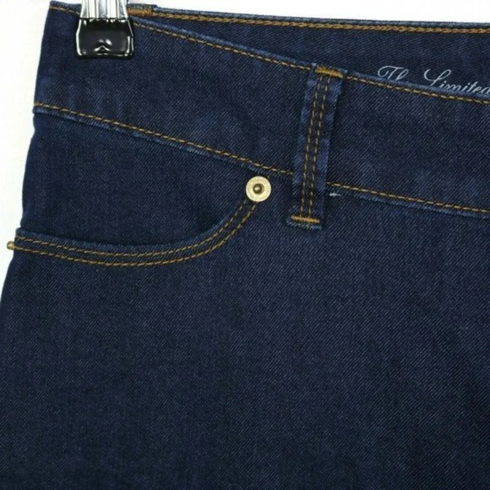 The Limited‎ High Waist Flare Jeans Dark Stretch Size 2L 2 x 34 Long Tall